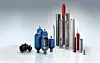 Das Roth Hydraulics Sortiment an Kolben-, Blasen- und Membranspeichern, präsentiert auf der Hannover Messe