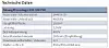 Tabelle Technische Daten,