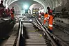 Arbeiten im Gotthardtunnel,