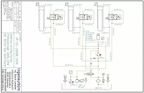 Hydraulikschaltplan einer Pressanlage.